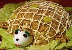 Салат Черепаха с курицей